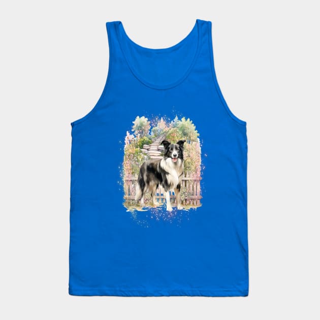 Dog - Border Collie Tank Top by KEWDesign